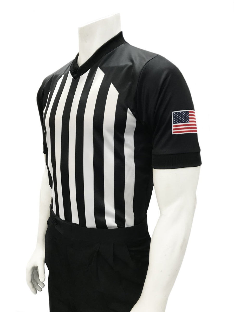 Louisiana (LHSOA) 2 1/4 Stripe Body Flex Short Sleeve Football Referee  Shirt