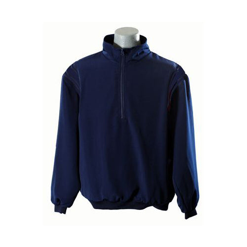 BBS321 Solid Navy 1/2 Zip Pullover Umpire Jacket