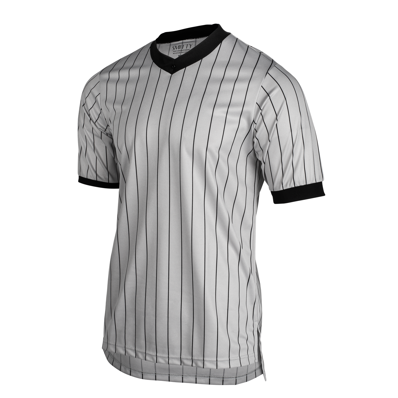 BKS204 Grey Pin-Stripe V-Neck