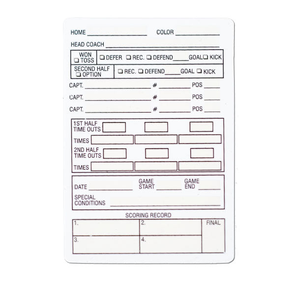 ACS535 Smitty Reusable Football Game Cards