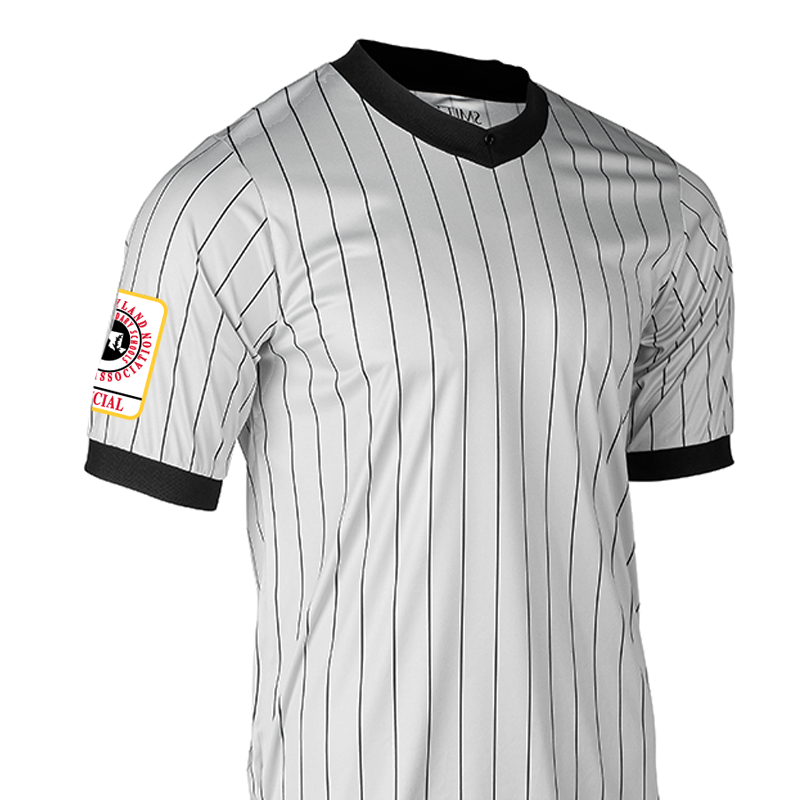 Maryland Logo Dye Sublimated Grey Wrestling V-Neck