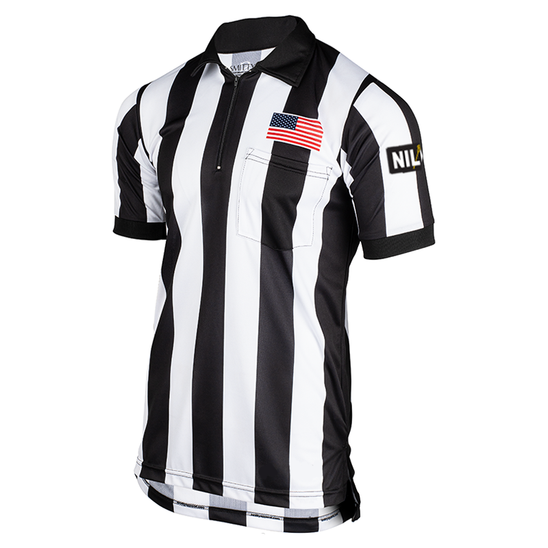 NILOA Logo Short Sleeve 2" Stripe w/ Dye Sublimated Flag