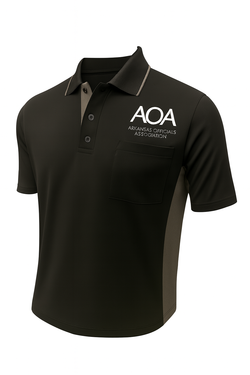BBS314AR Arkansas AOA Logo MLB Replica Umpire Shirts