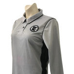 Minnesota MSHSL Logo Dye Sublimated Women's Volleyball Grey Long Sleeve Shirt