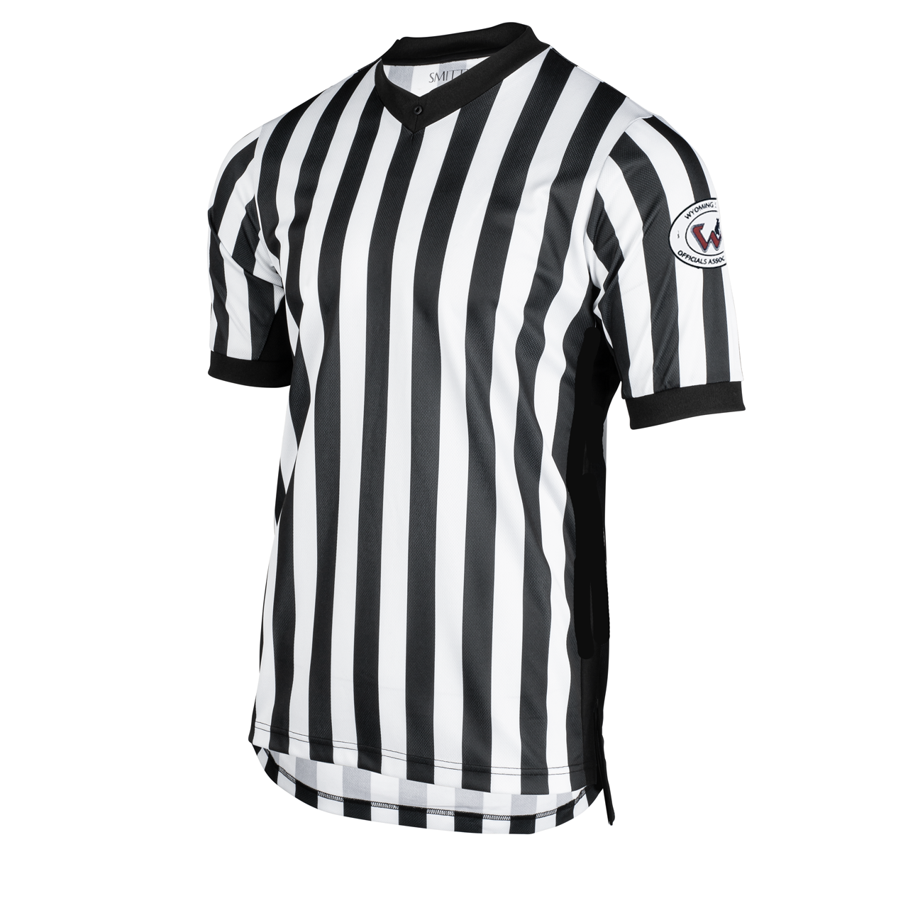 Wyoming WHSAA Logo Basketball Referee Side Panel V-Neck