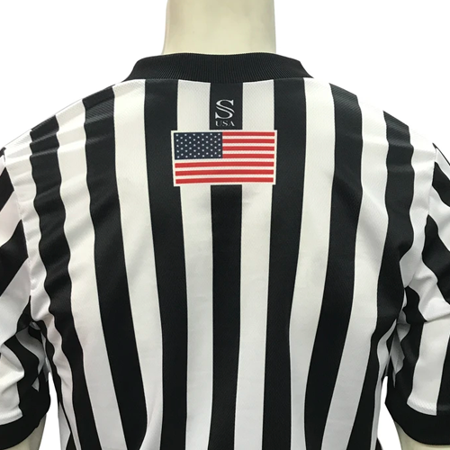 IAABO Logo Referee Shirt w/ Flag on Back