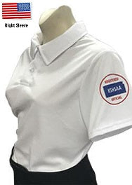 Kansas KSHSAA Logo Dye Sublimated Women's White Volleyball Shirts