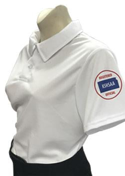 Kansas KSHSAA Logo Dye Sublimated Women's White Volleyball Shirts