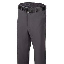 Men's Charcoal 4-Way Stretch Flat Front Pants w/ Expander Waistband