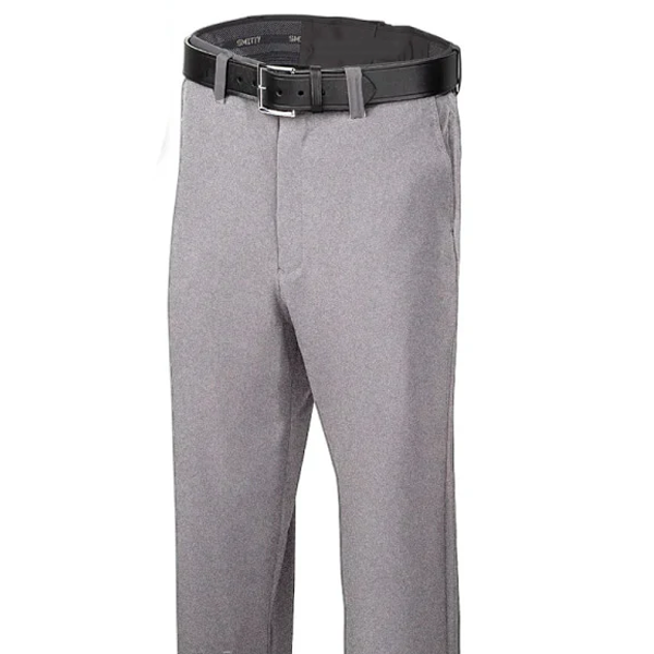 BBS364HG Tapered-Fit Lightweight Heather Grey Flat Front Base Pants