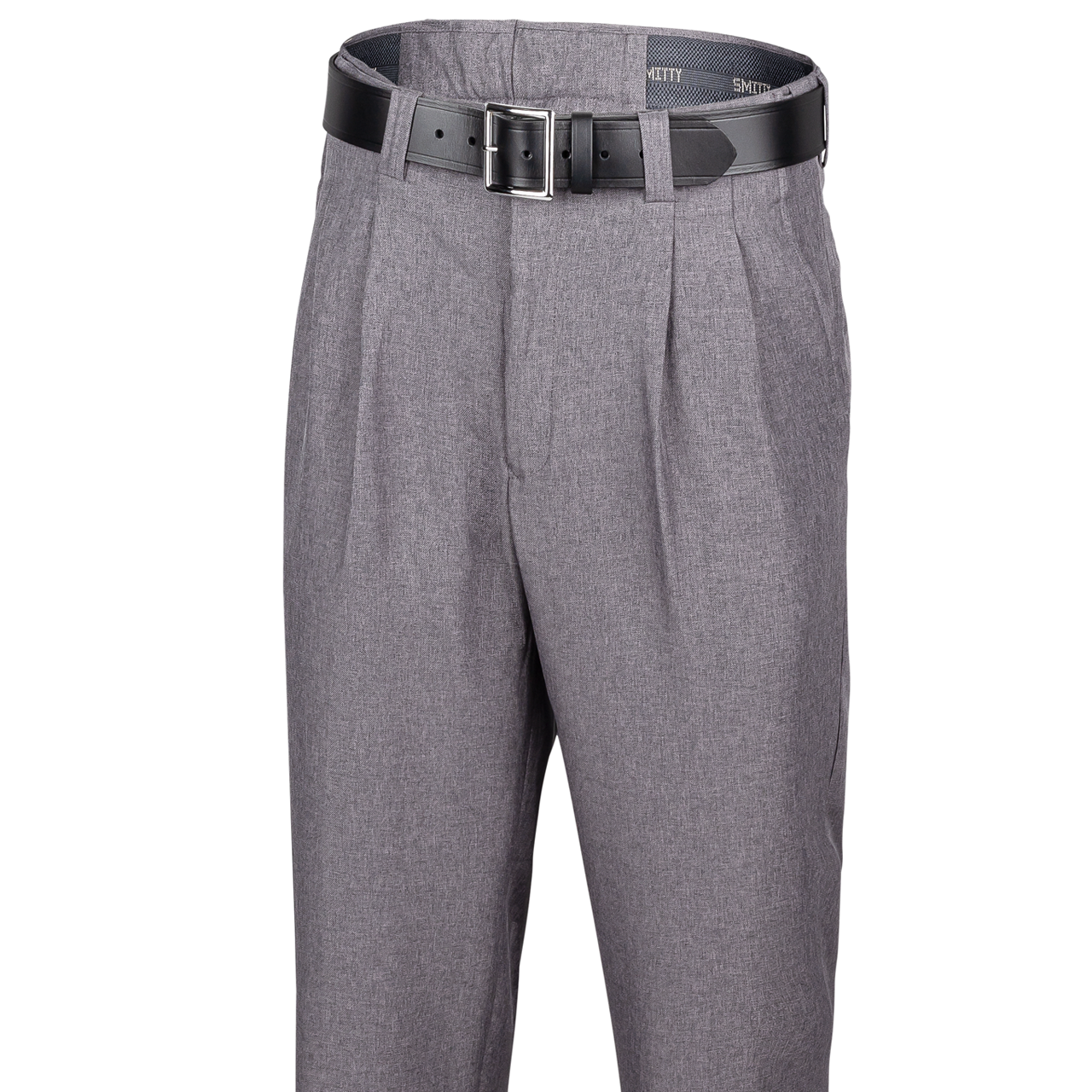 BBS374/BBS375/BBS376 Heather Grey Pleated Expander Waistband Umpire Pants