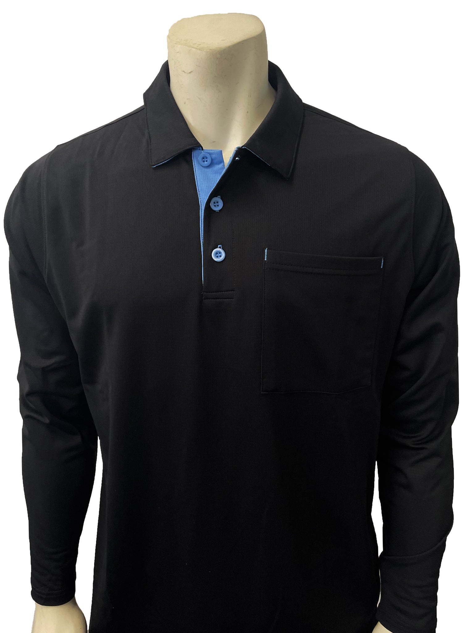 BBS-350 - Smitty "New Major League" Style Long Sleeve Umpire Shirts - Available in Black and Blue