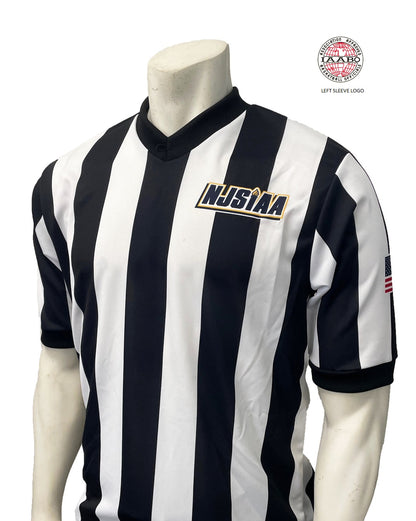 I237NJ/I239NJ New Jersey NJSIAA/IAABO Logo Basketball Referee V-Neck
