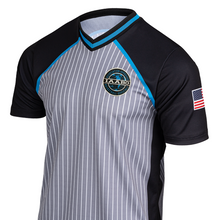 IAABO Board 4 Logo Dye Sublimated Men's Grey w/Black Raglan Like Sleeves