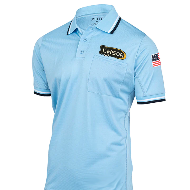 LHSOA Navy Dye Sublimated Softball Umpire Shirts