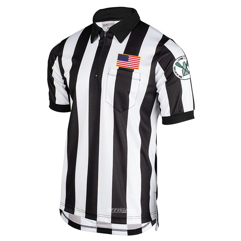NHLOA Dye Sublimated Logo 2" Stripe Short Sleeve Lacrosse Shirts