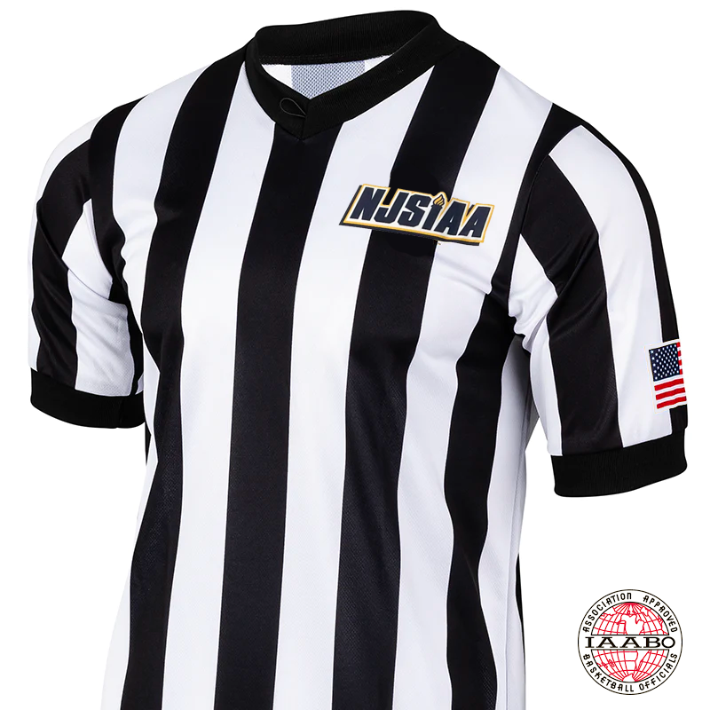 NJSIAA/IAABO Logo Basketball Referee V-Neck