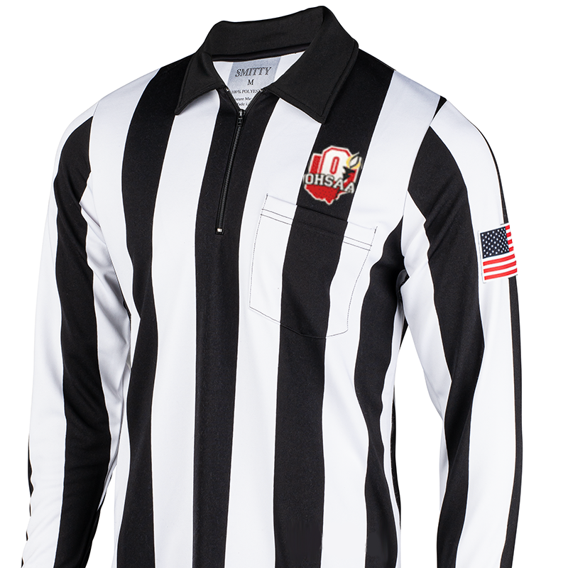 OHSAA Dye Sublimated Logo Long Sleeve Referee Shirt