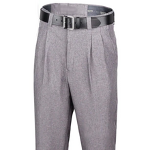 Tapered-Fit Lightweight Heather Grey Pleated Base Pants