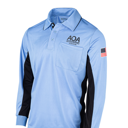 BBS315AR Arkansas AOA Logo MLB Replica Long Sleeve Umpire Shirts