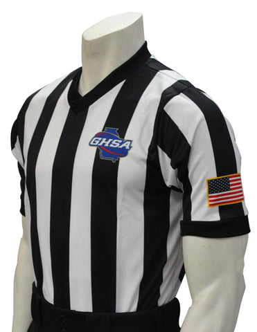 USA220GA/USA221GA Georgia GHSA Logo Basketball Referee Shirts