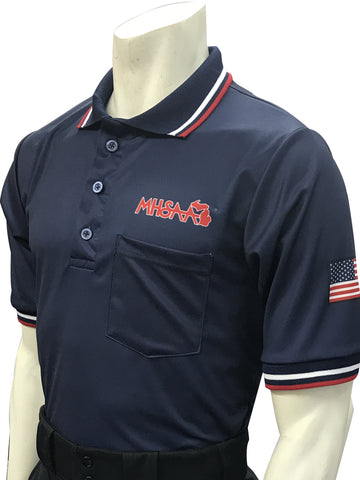 Michigan MHSAA Logo Dye Sublimated Umpire Shirts