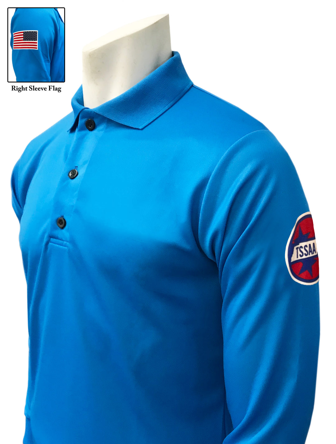 USA401TN - Smitty *NEW* "Made in USA" - BRIGHT BLUE - TSSAA Men's Volleyball Long Sleeve Shirt