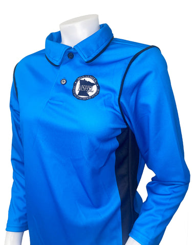 USA418MN-BB - Smitty "Made in USA" - Swimming/Volleyball Women's Bright Blue Long Sleeve Shirt