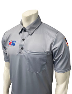 USA431TASO -GRY- Smitty "Made in USA" - "TASO" Men's Volleyball Short Sleeve Shirt w/Pocket