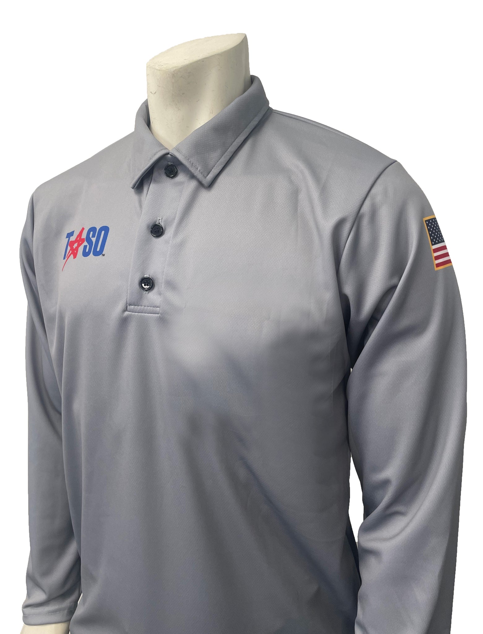 USA434TASO -GRY- Smitty "Made in USA" - NEW "TASO" GREY Men's Volleyball Long Sleeve Sleeve Shirt