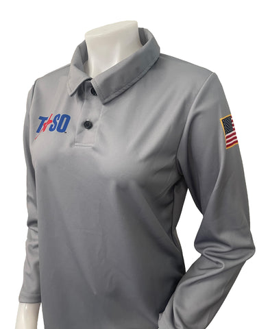 USA436TASO-GRY - NEW Smitty "Made in USA" - "TASO" Women's Volleyball Long Sleeve Shirt