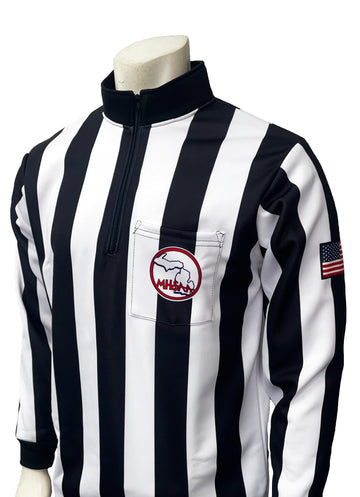 Michigan MHSAA Logo Dye Sublimated Long Sleeve Rain Shirt