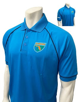 VBS400FL - FHSAA Bright Blue Men's Short Sleeve Polo Shirt