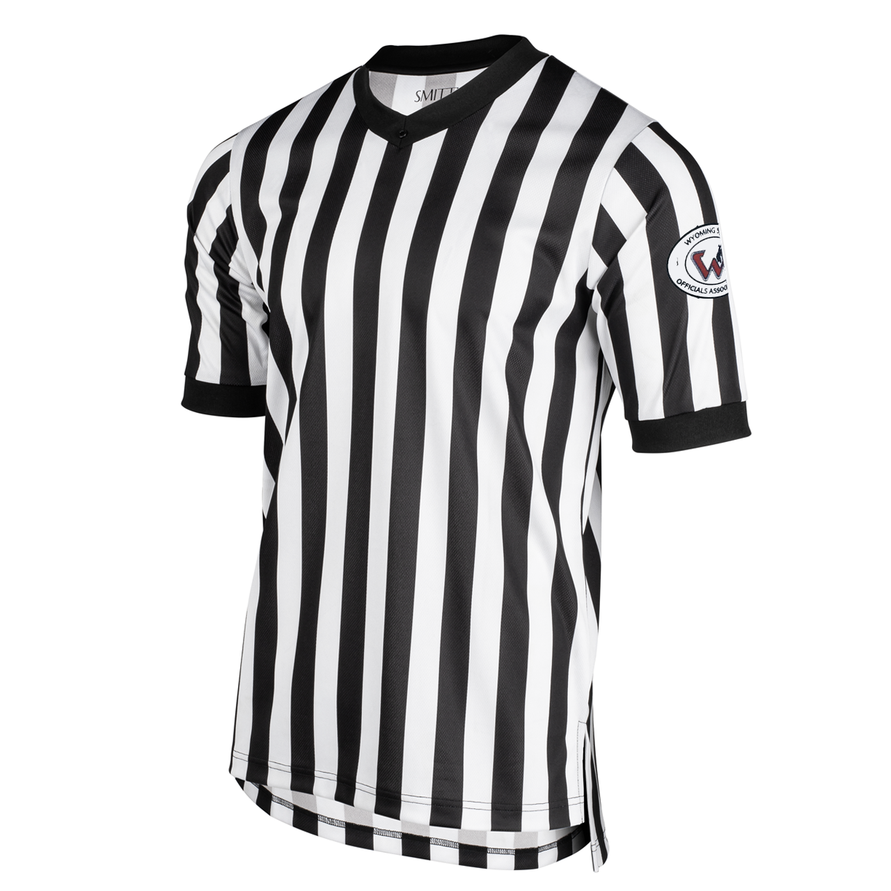 Wyoming WHSAA Logo Basketball Referee V-Neck