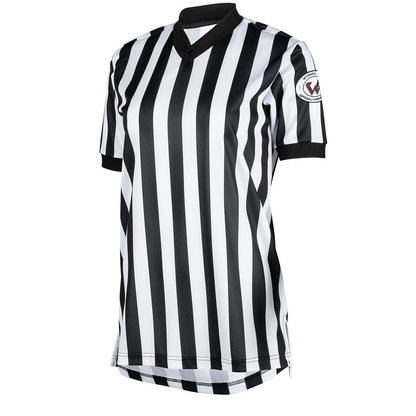 Wyoming WHSAA Logo Basketball Referee V-Neck