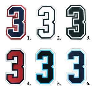 3 Inch Umpire Numbers