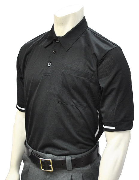 BBS310V2-Smitty Major League Style Umpire Shirt "BODY FLEX STYLE" - Available in Black and Carolina Blue