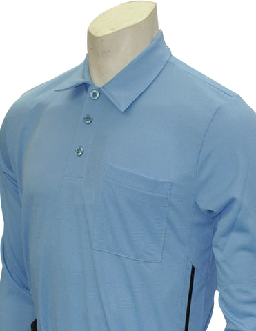 BBS311 - Smitty Major League Style Long Sleeve Umpire Shirt - Available in Black and Carolina Blue