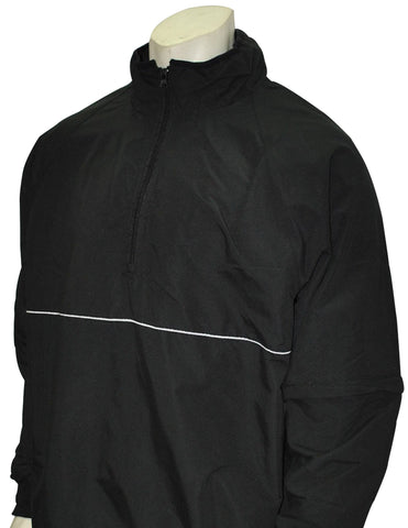 BBS323-Smitty Convertible Half Sleeve Pullover Jacket - Available in Black Only