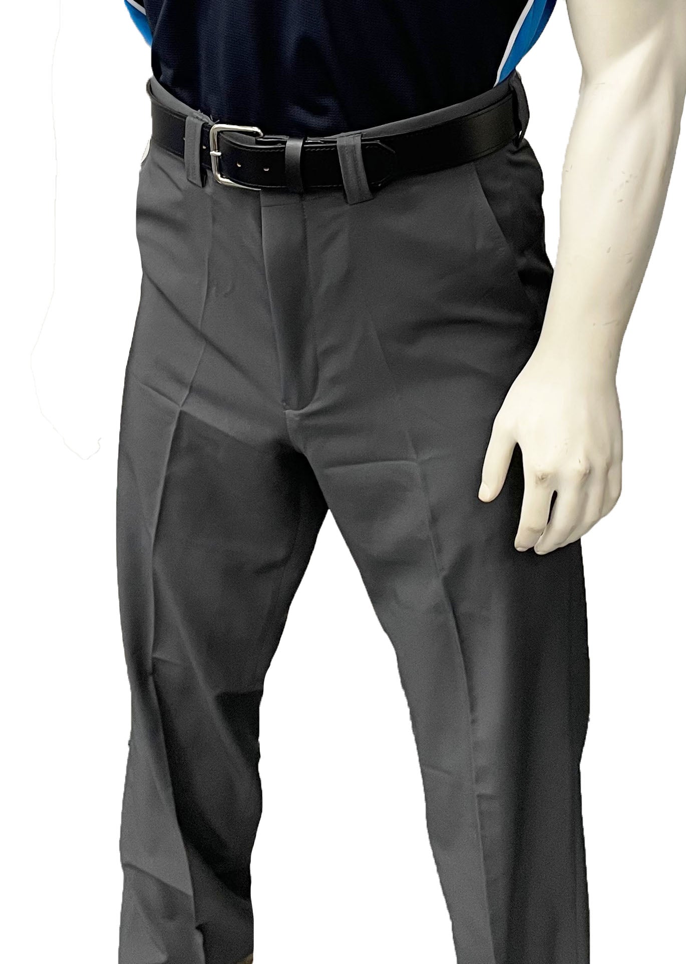 BBS357CH- "NEW" Men's Smitty "4-Way Stretch" FLAT FRONT COMBO PANTS with SLASH POCKETS "EXPANDER WAISTBAND"- Charcoal Grey