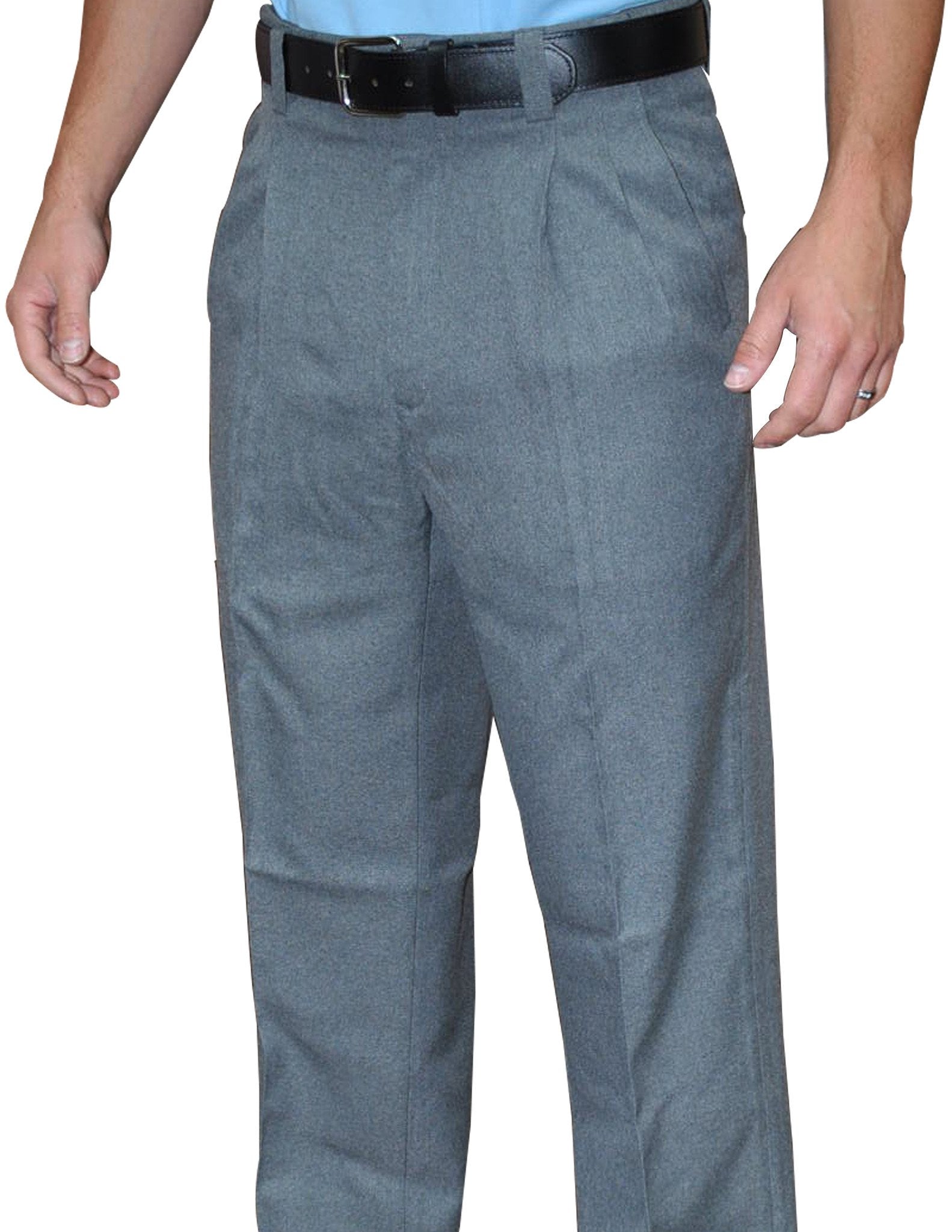 BBS371-Smitty Pleated Combo Pants - Available in Heather and Charcoal Grey