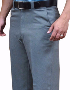 BBS381 - Smitty Flat Front Combo Pants with Expander Waist Band and Slash Pockets - Available in Heather Grey Only