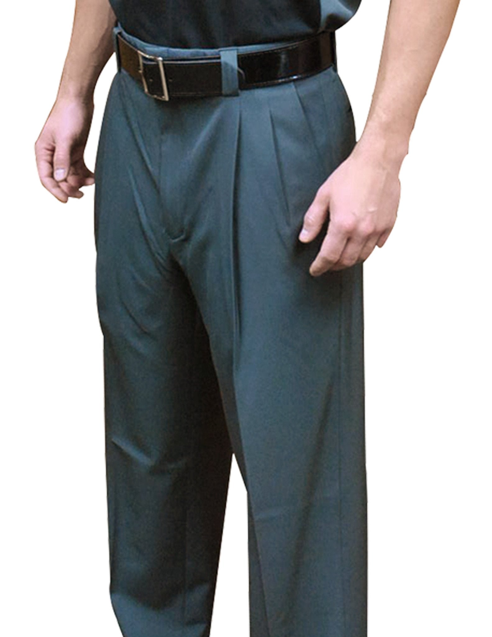 BBS395-Smitty - "NEW EXPANDER WAISTBAND - 4-Way Stretch" Pleated Combo Pants-Charcoal Grey