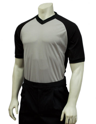 BODY FLEX” Smitty “Major League” Style Short Sleeve Umpire Shirts Side  Panels – Available in Black/Charcoal Grey, Sky Blue/Black, Charcoal Grey/ Black –