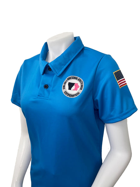 USA402IGU-BB - Smitty "Made in USA" - IGHSAU Women's "BRIGHT BLUE" Short Sleeve Volleyball Shirt