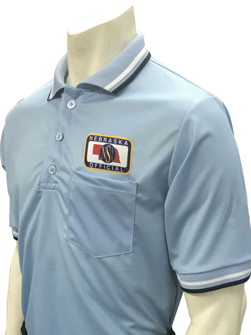 USA300NE - Smitty "Made in USA" - Baseball Men's Short Sleeve Ump Shirt Powder Blue