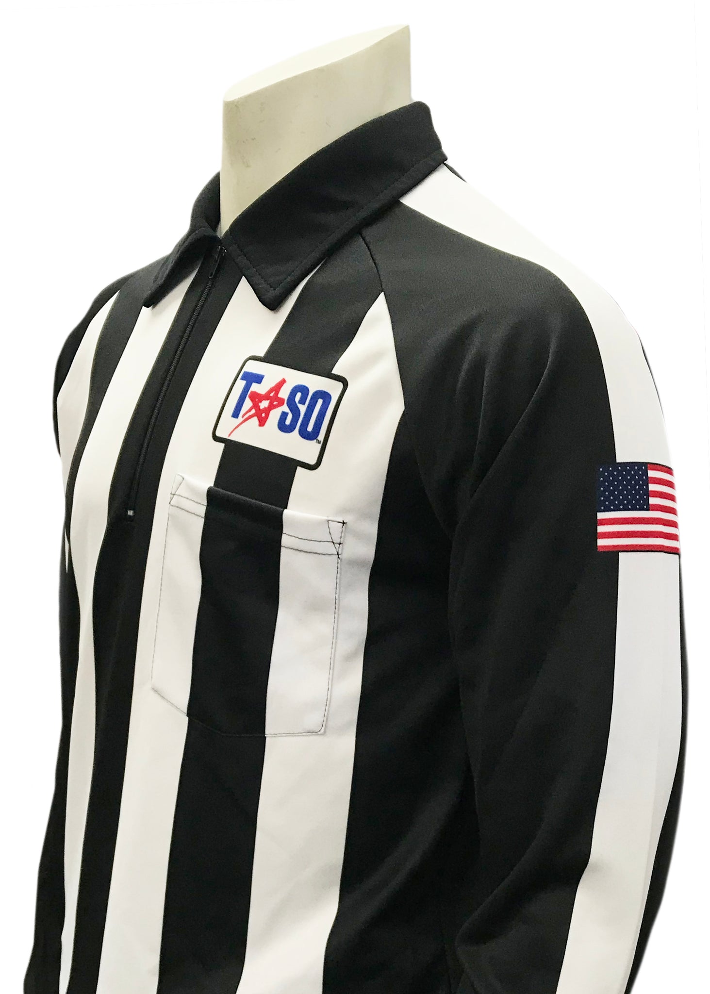 USA108TASO-PL - Smitty "Made in USA" -  "TASO" Long Sleeve Football Shirt w/Position Letter