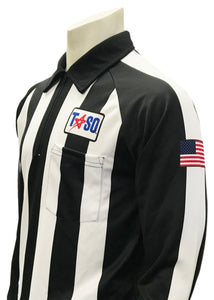USA108TASO-PL - Smitty "Made in USA" -  "TASO" Long Sleeve Football Shirt w/Position Letter