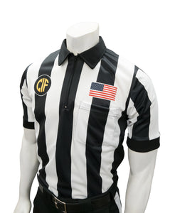 USA109CA-607 "BODY FLEX"  - Smitty "Made in USA" - Football Short Sleeve Shirt w/ Flag over Pocket