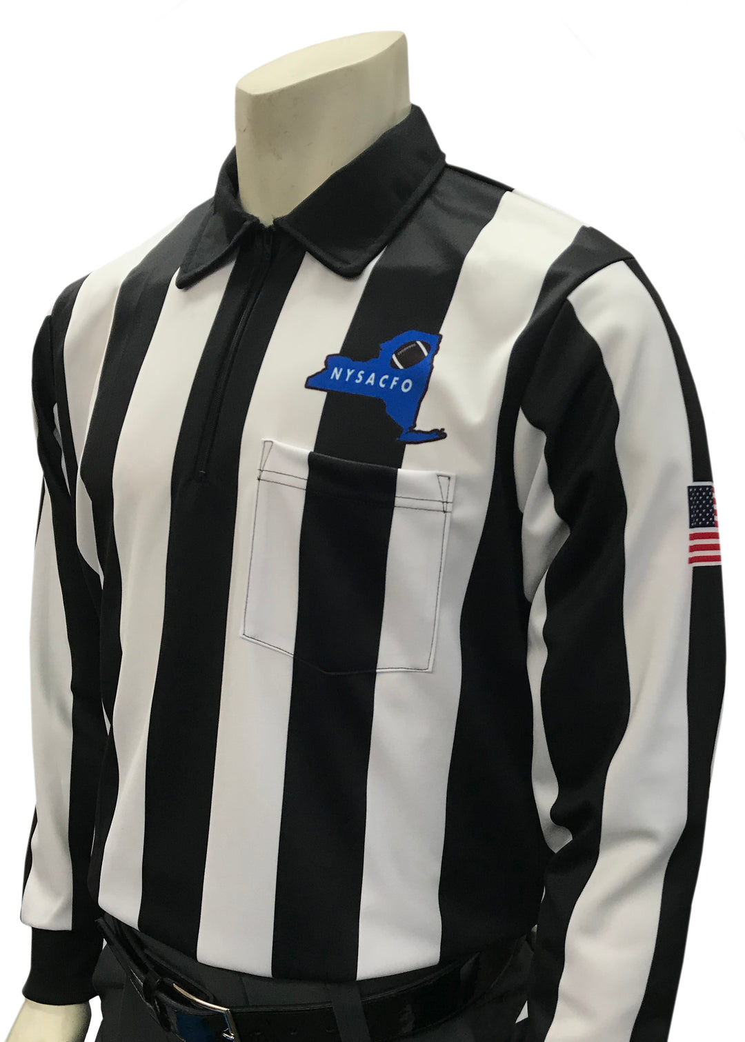 USA110NY - Smitty "Made in USA" -  Football Long Sleeve Shirt w/ Logo Over Pocket